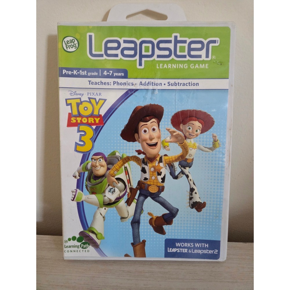 LeapFrog Leapster Toy Story 3 Learning Game Disney Pixar Phonics Math PreK-1st